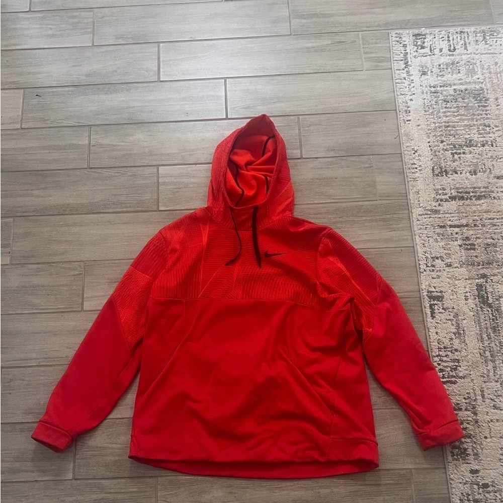 Nike Red and Black Dri-FIT Hoodie